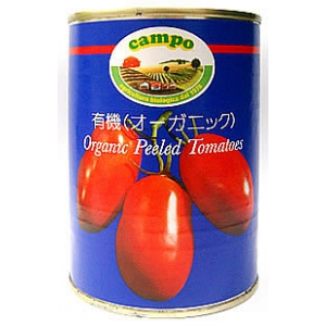 イタリアからオーガニック!!カンポ 有機トマト缶 ホール400g缶入りX12コ入(簡易箱入り)