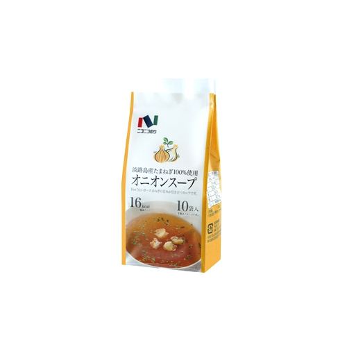 美味しさで定評のある淡路島産たまねぎを100%使用!!!ニコニコのり オニオンスープ 10袋×10袋