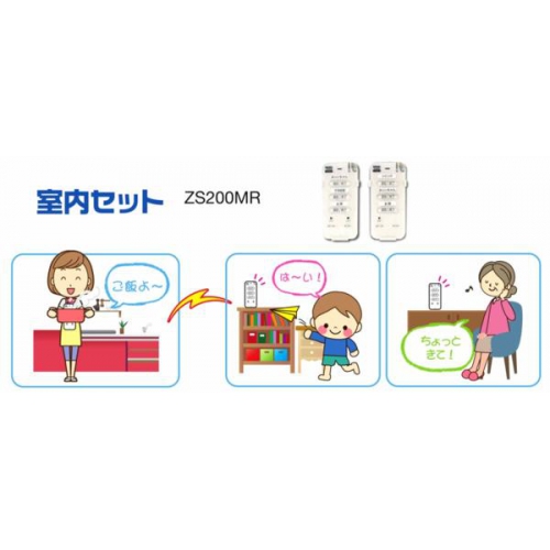 ★これは便利!家中どこでもつながる!話せる!コードがいらない!ワイヤレストーク zs200mr 画像