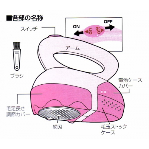 ★生地を傷めず簡単毛玉とり・毛足の長さにも対応・新品 mked-dp 画像