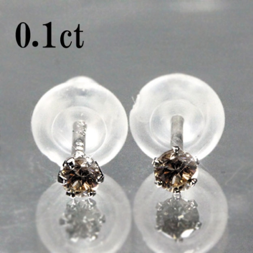 天然ダイヤモンドピアス 0.1ct LB1クラス