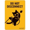 ねこステッカー DO NOT DISCONNECT